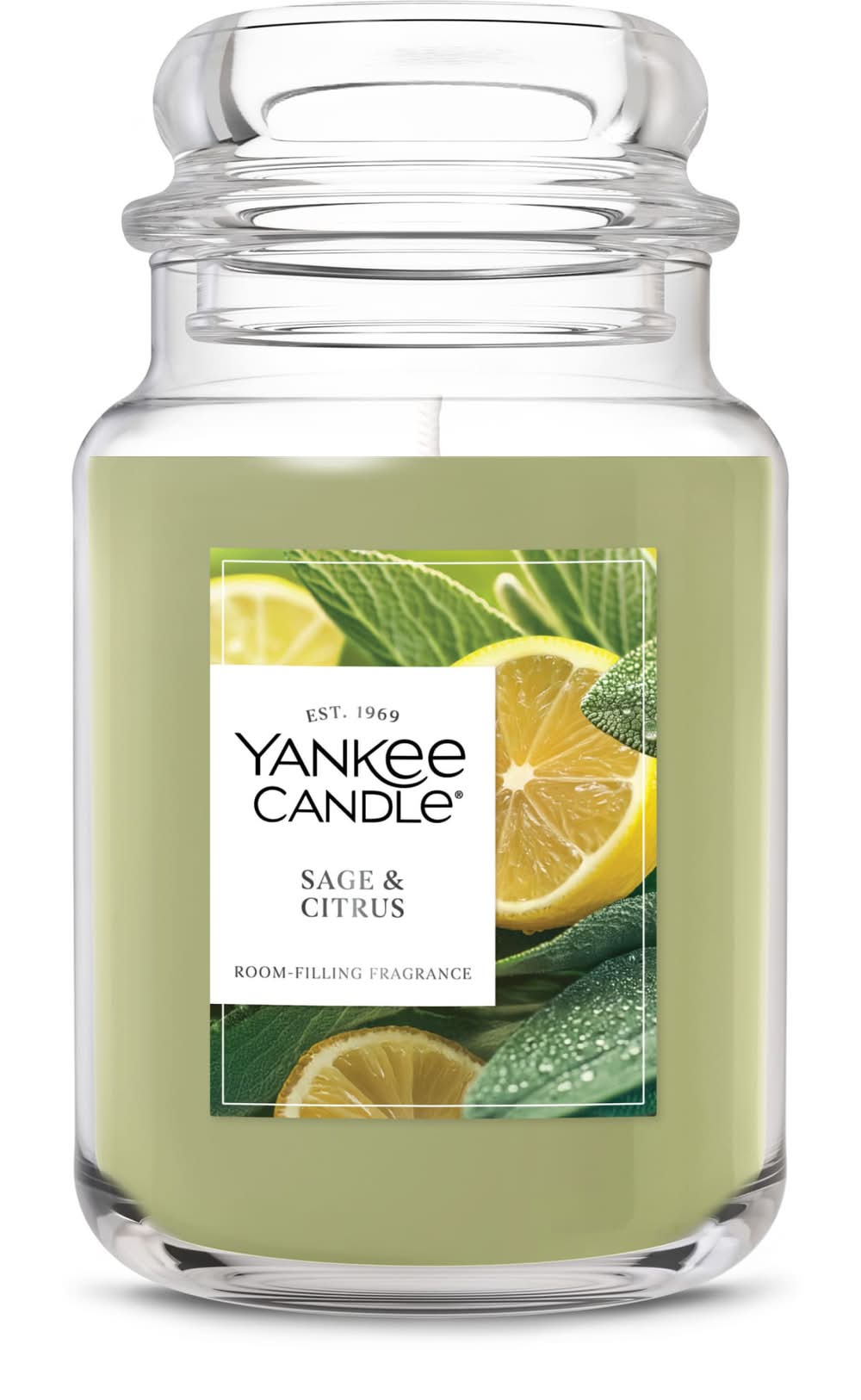 Yankee Candle Original Jar Candle, Sage & Citrus, L (22 oz)