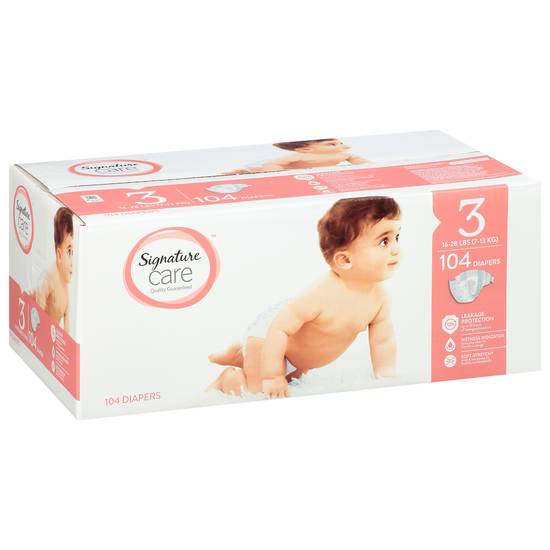 Signature Care Size 3 Diapers (104 diapers)