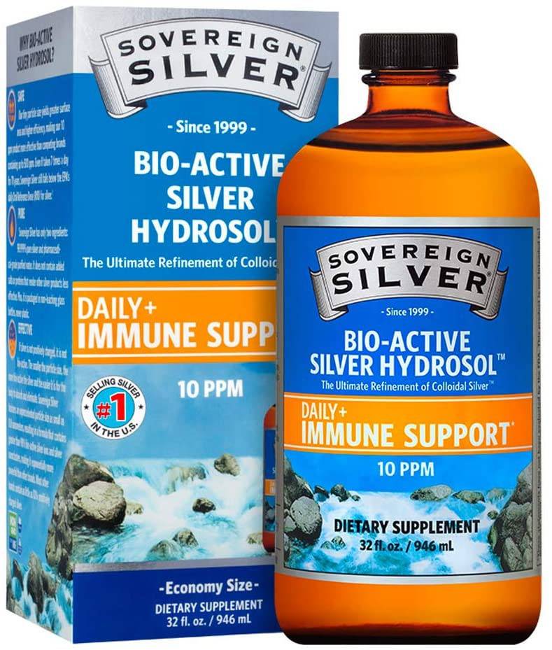 Soveriegn Silver Bio-Active Silver Hydrosol Plus Immune Support (2 lbs)