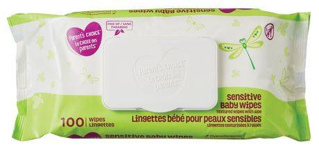 Parent's Choice Sensitive Textured Baby Wipes With Aloe