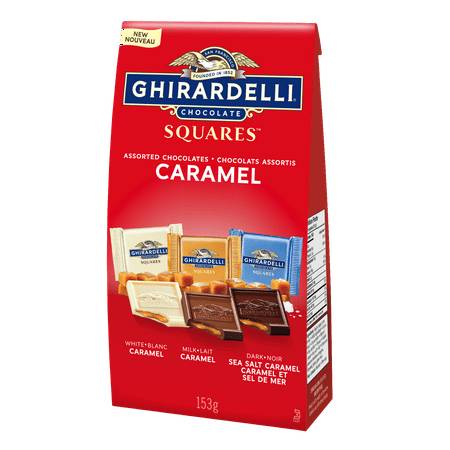 Lindt Ghirardelli Caramel Assorted Choclate Squared Bag (153 g)