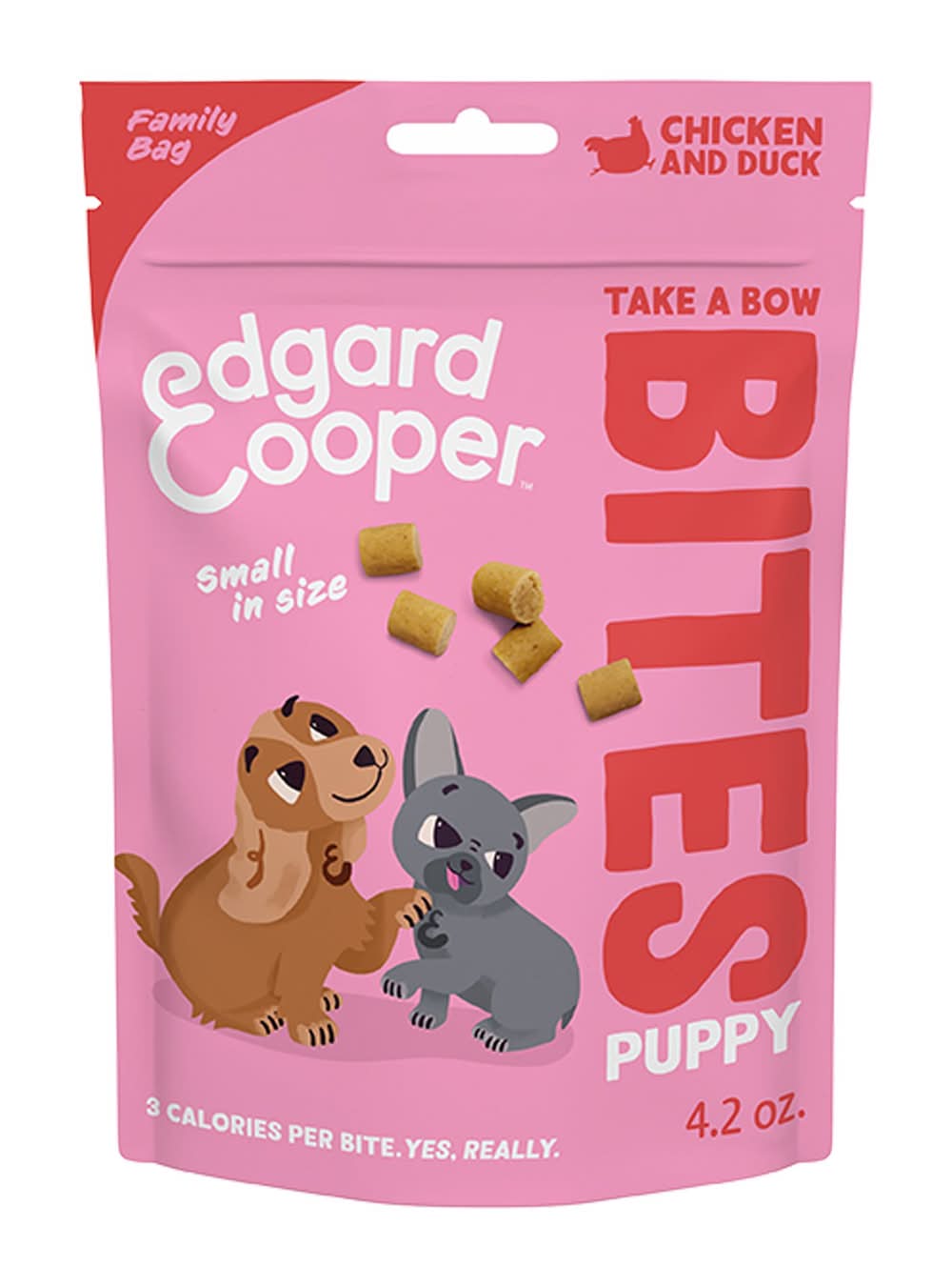 Edgard & Cooper Take A Bow Small Bites Puppy Training Dog Treats - Chicken & Duck (Flavor: Chicken & Duck, Size: 4.2 Oz)