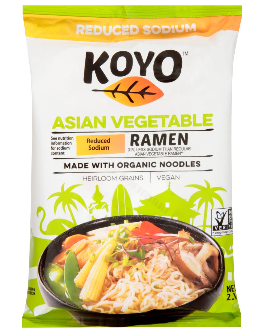Koyo Asian Vegetable Reduced Sodium Ramen (2.1 oz)