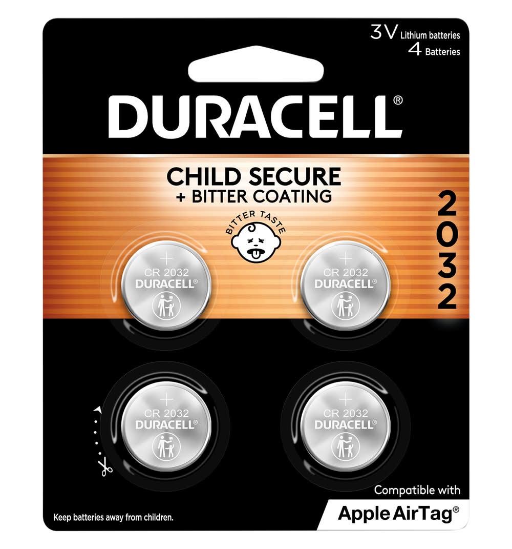 Duracell Lithium Coin Batteries 3v (4 ct)