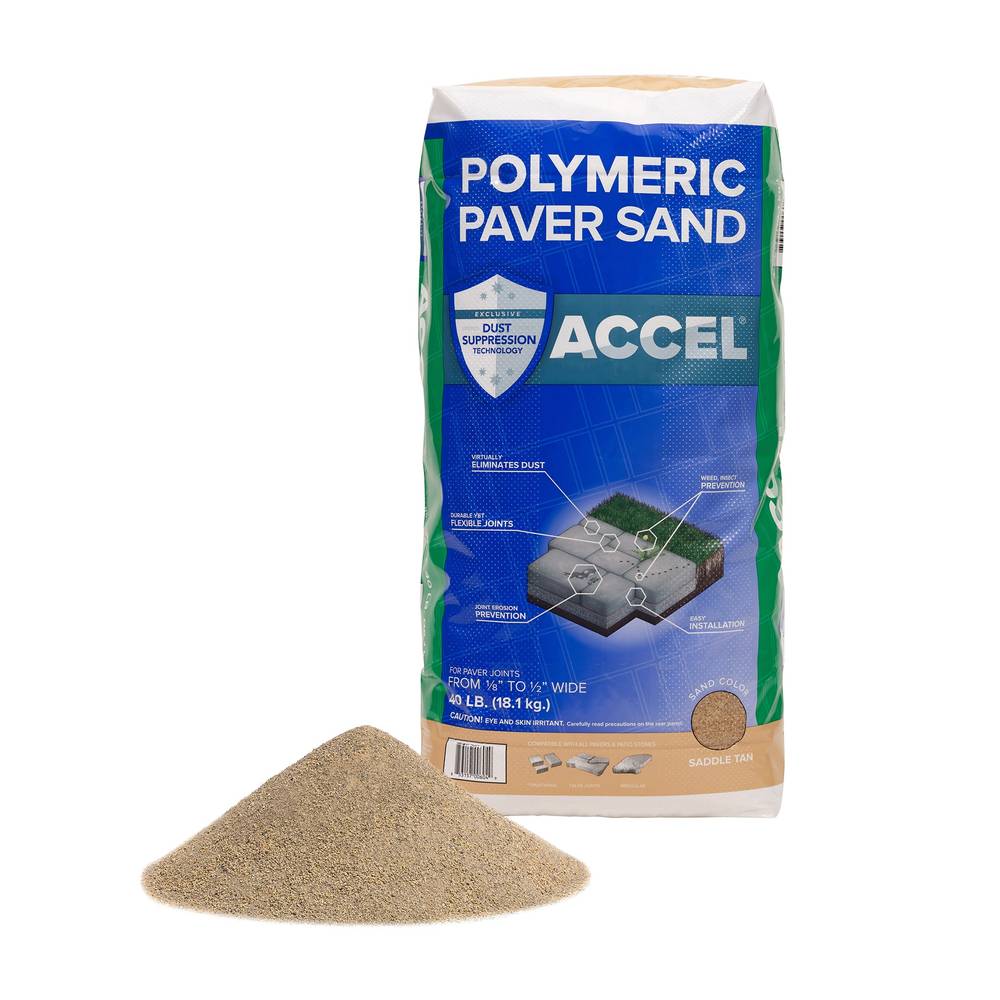 Accel Dust Preventing Paver Polymeric Sand 40-lb Saddle Tan Polymeric Sand | 1693232