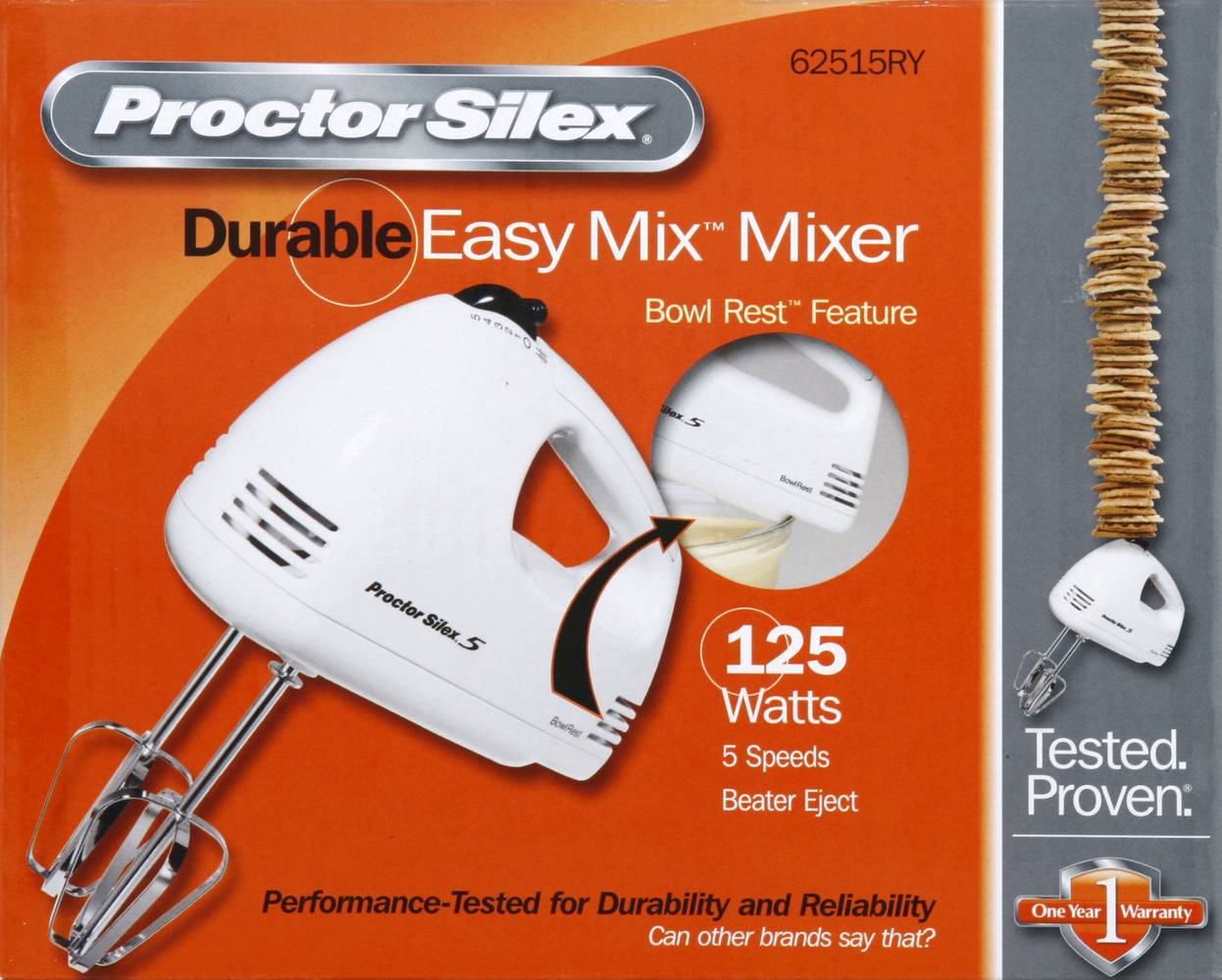 Proctor Silex Durable 125 Watts Easy Mix Mixer