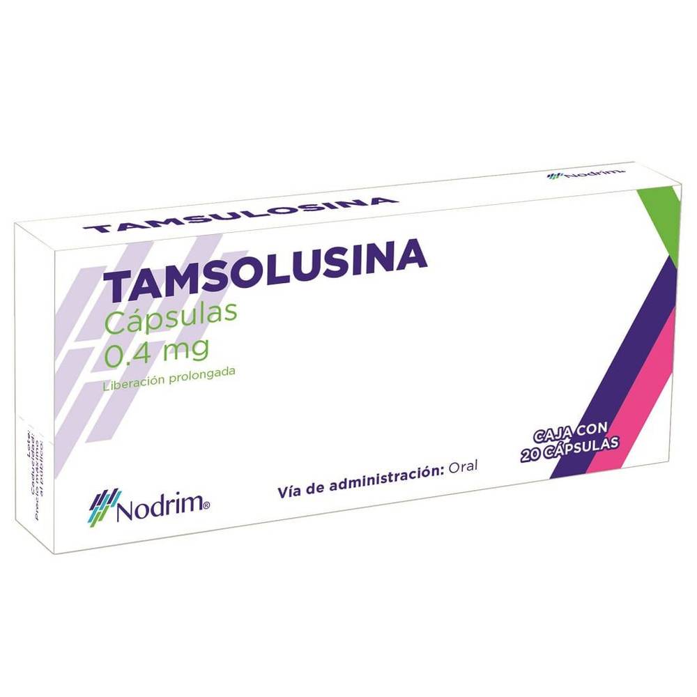 Nodrim tamsolusina cápsulas 0.4 mg (20 un)