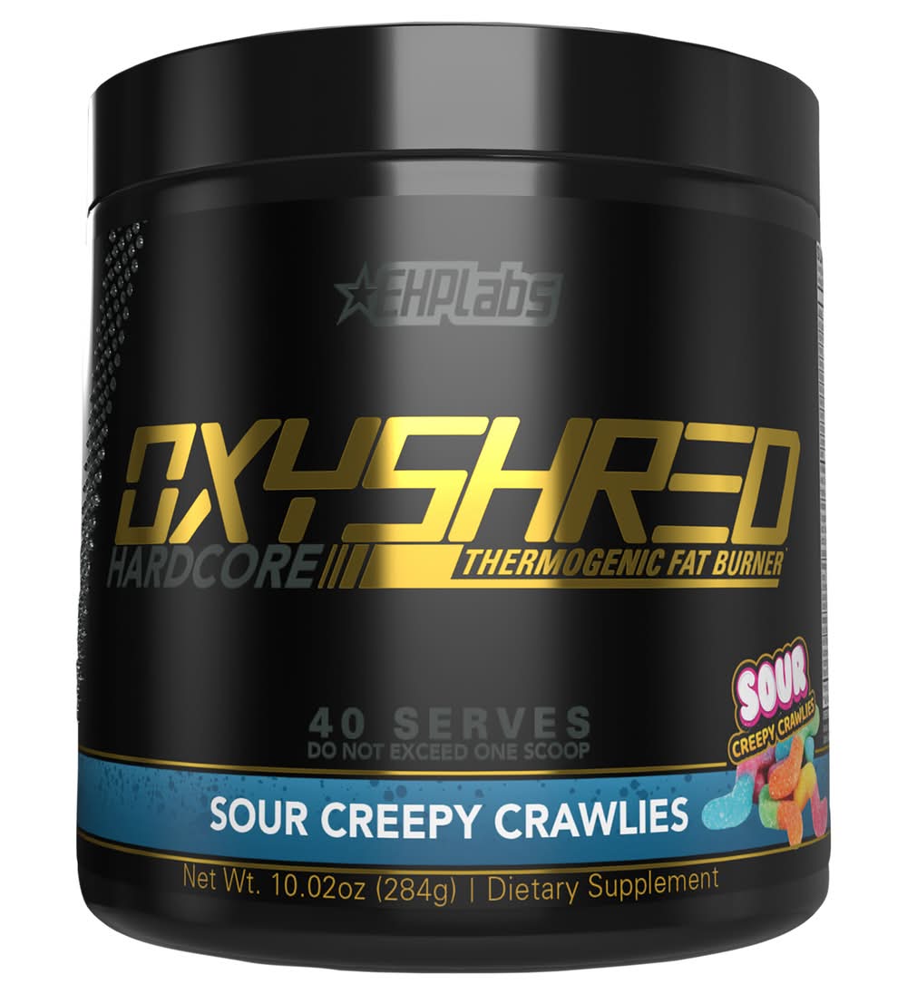 EHPlabs Oxyshred Hardcore Thermogenic Fat Burner Sour Creepy Crawlies (10.02 oz)