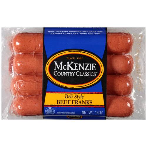 McKenzie Country Classics Deli-Style Beef Franks