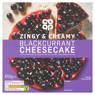 Co-Op Blackcurrant Cheese Cake (vanilla)