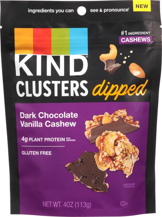 Kind Clusters Dipped Dark Chocolate Vanilla Cashew
