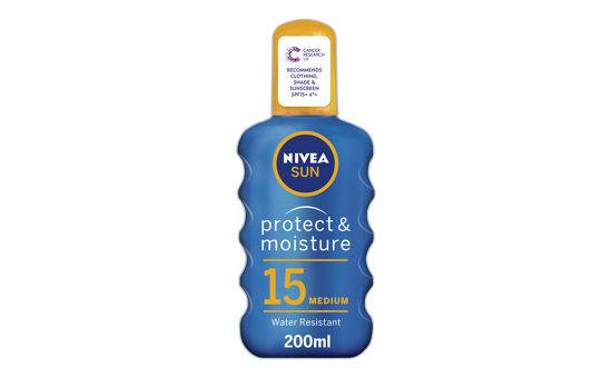 NIVEA SUN Protect & Moisture Sunscreen Spray SPF 15 200ml