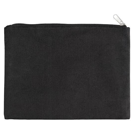 10" X 8" Black Canvas Pouch By Make Market