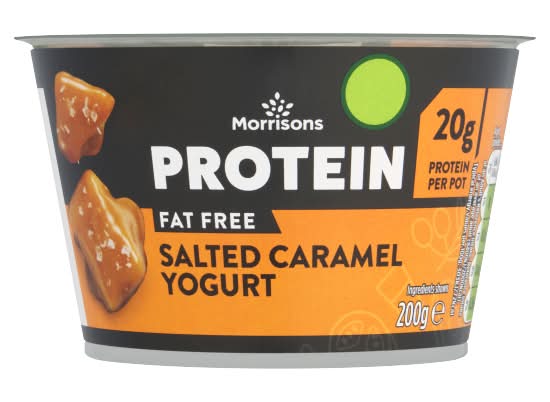 Morrisons Salted Caramel, Protein Fat Free Yogurt (200g)