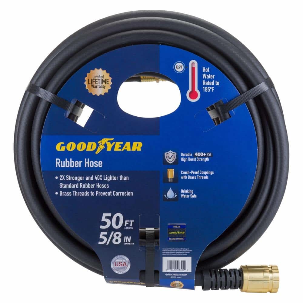 Goodyear Maxlite 5/8 In. X 50 Ft. Premium Duty Rubber+ Water Hose