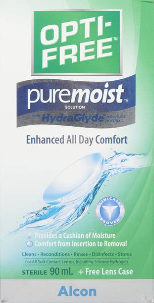 Opti-Free Pure Moist Eye Lens Solution (90 ml)