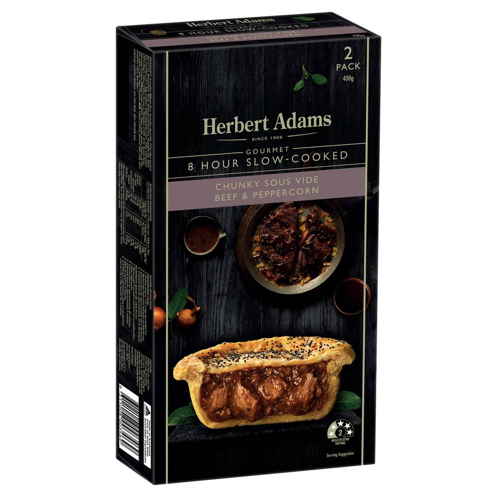 Herbert Adams Slow Cooked Beef & Pepper Pies Delivery Near Me Order