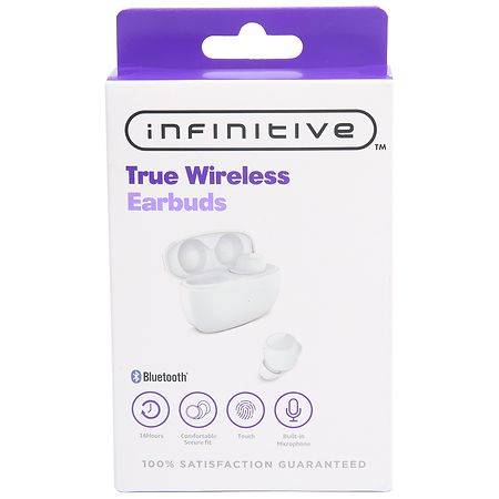 Infinitive True Wireless Earbuds, White