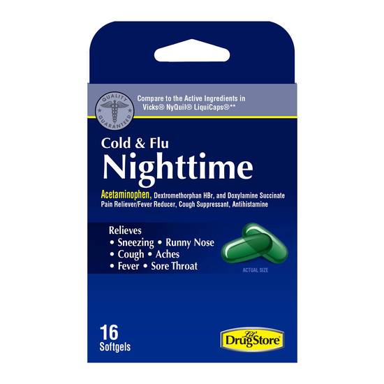 Lil' Drug Store Nighttime Cold & Flu 16ct