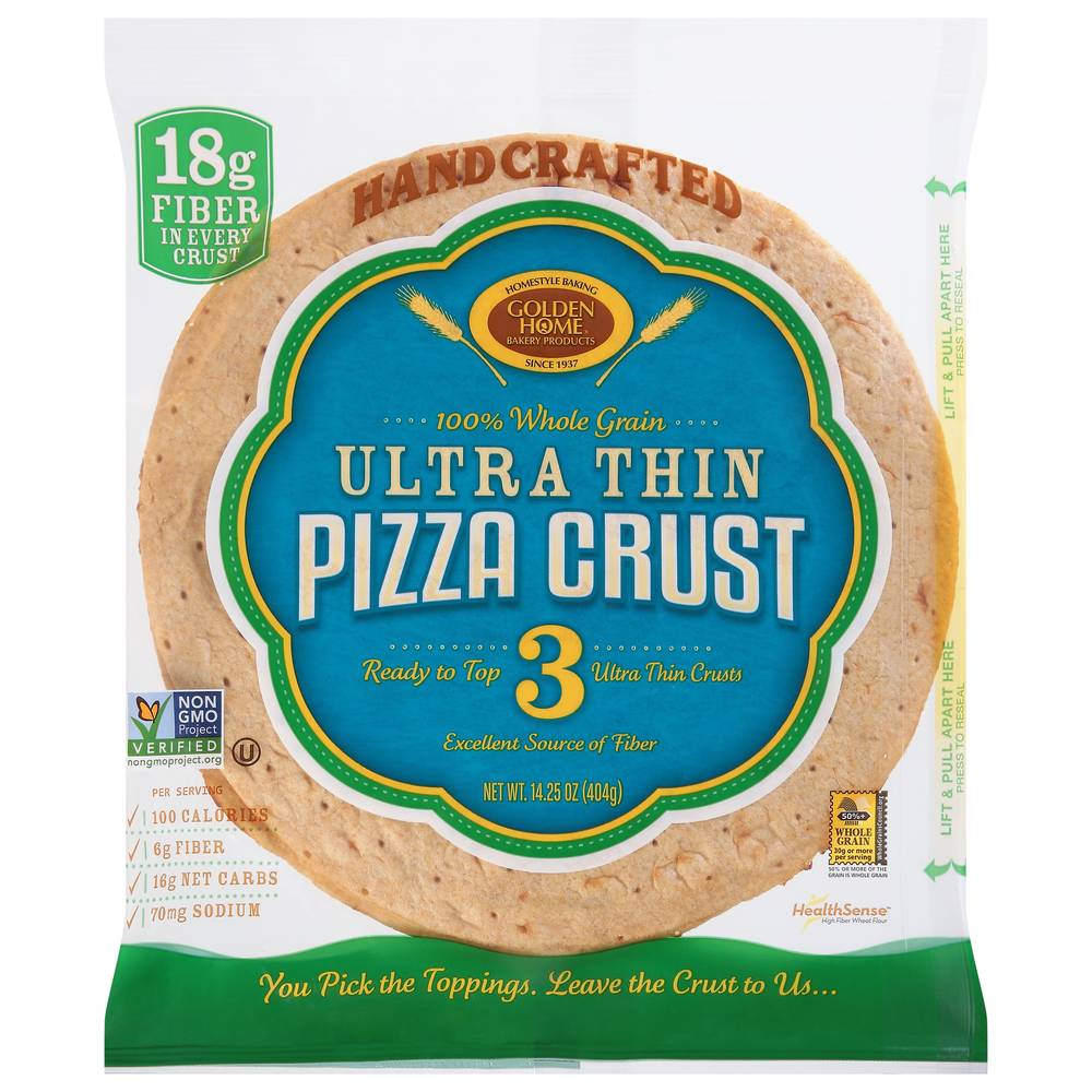 Golden Home Ultra Thin Hand Crafted Pizza Crust (14.3 oz)