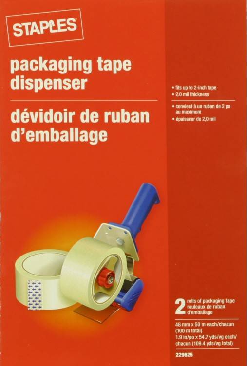 Staples Tape Dispenser 48mmx50 (2 pk)