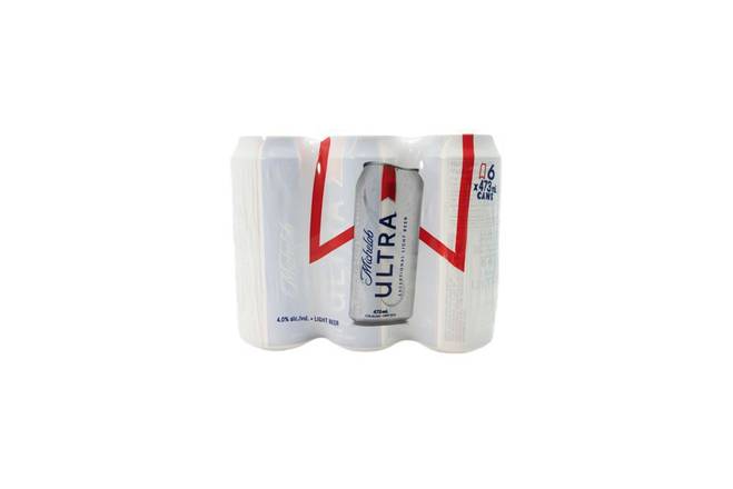 Michelob Ultra Light Beer Cans (6 x 473 ml)