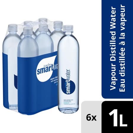 Smartwater Vapour Distilled Water (6 x 1 L)
