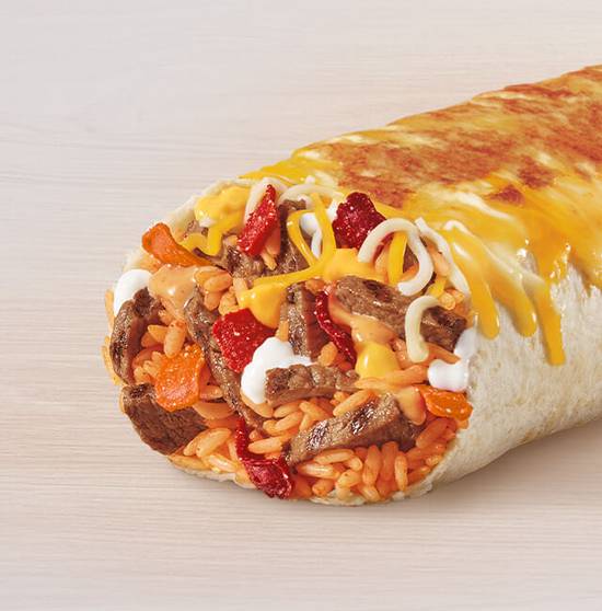 Double Steak Grilled Cheese Burrito