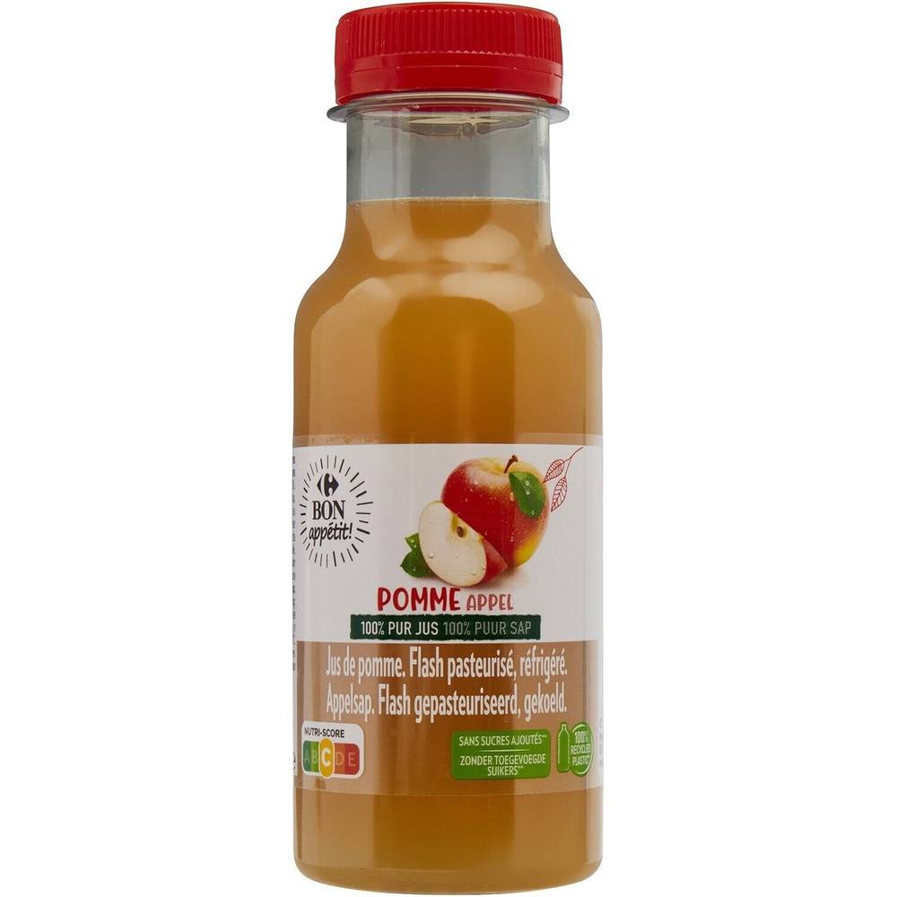 Carrefour - Jus de pomme 100% pur jus (250 ml)