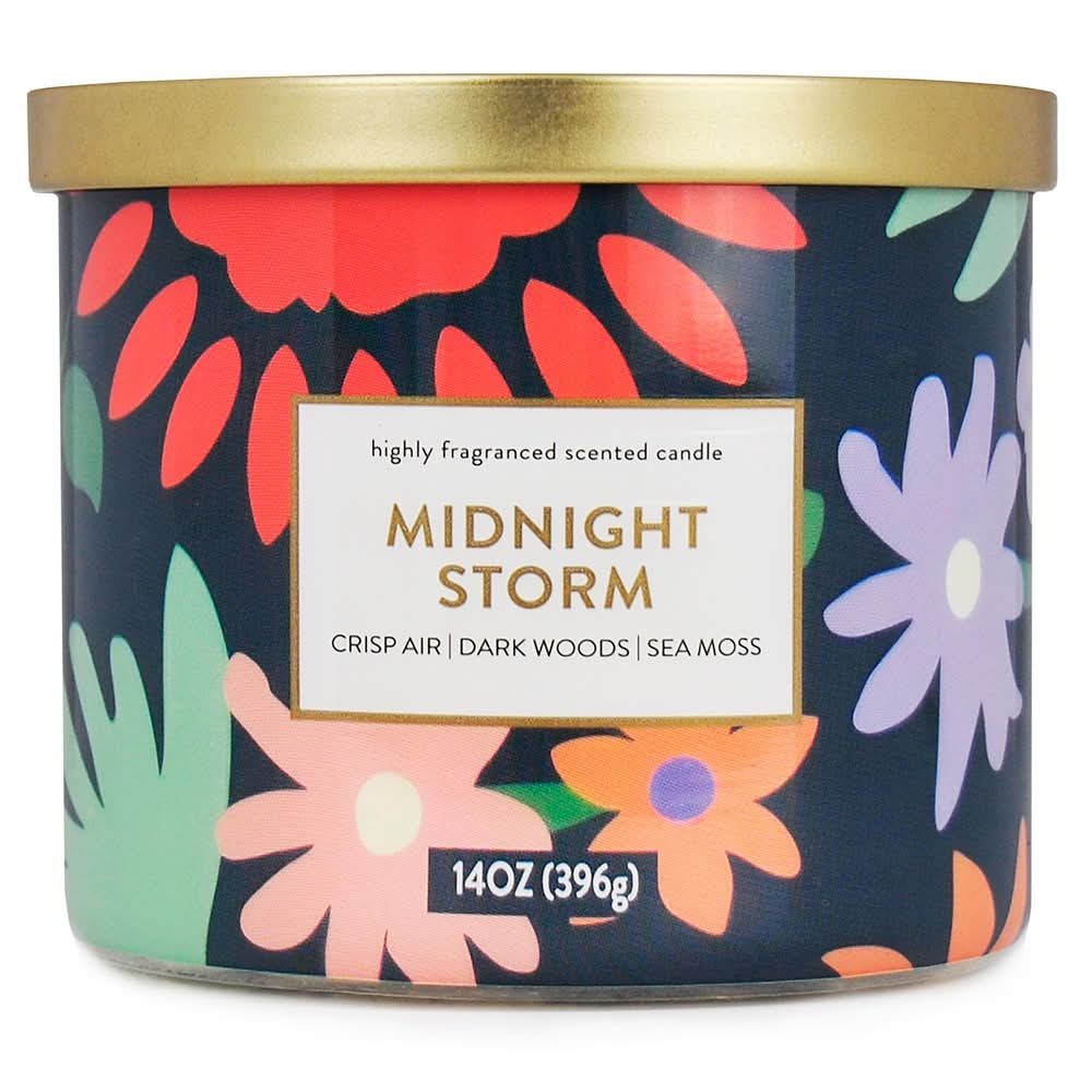 Star Candle Co. 3-Wick Candle, Midnight Storm (14 oz)