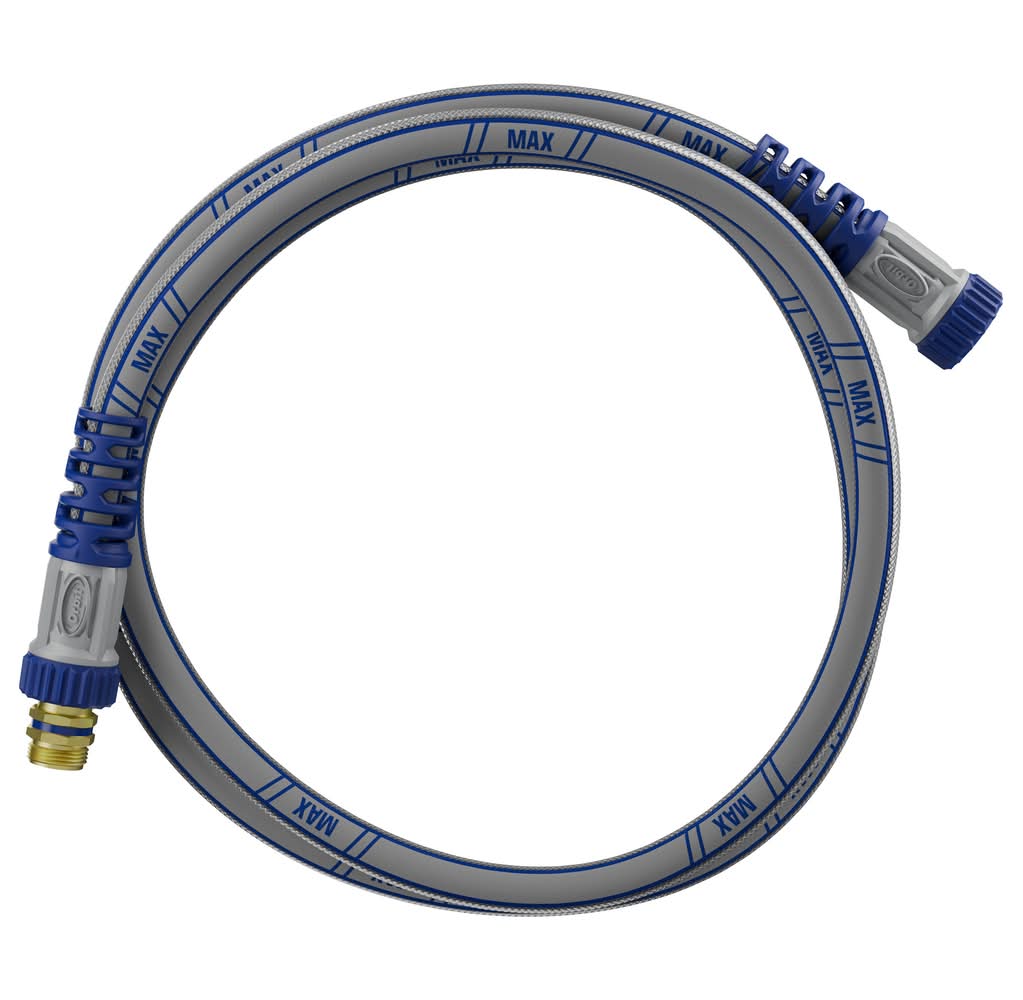 Orbit Max 5/8-in x 6-ft Heavy -Duty Kink Free Hybrid polymer Gray Leader Hose