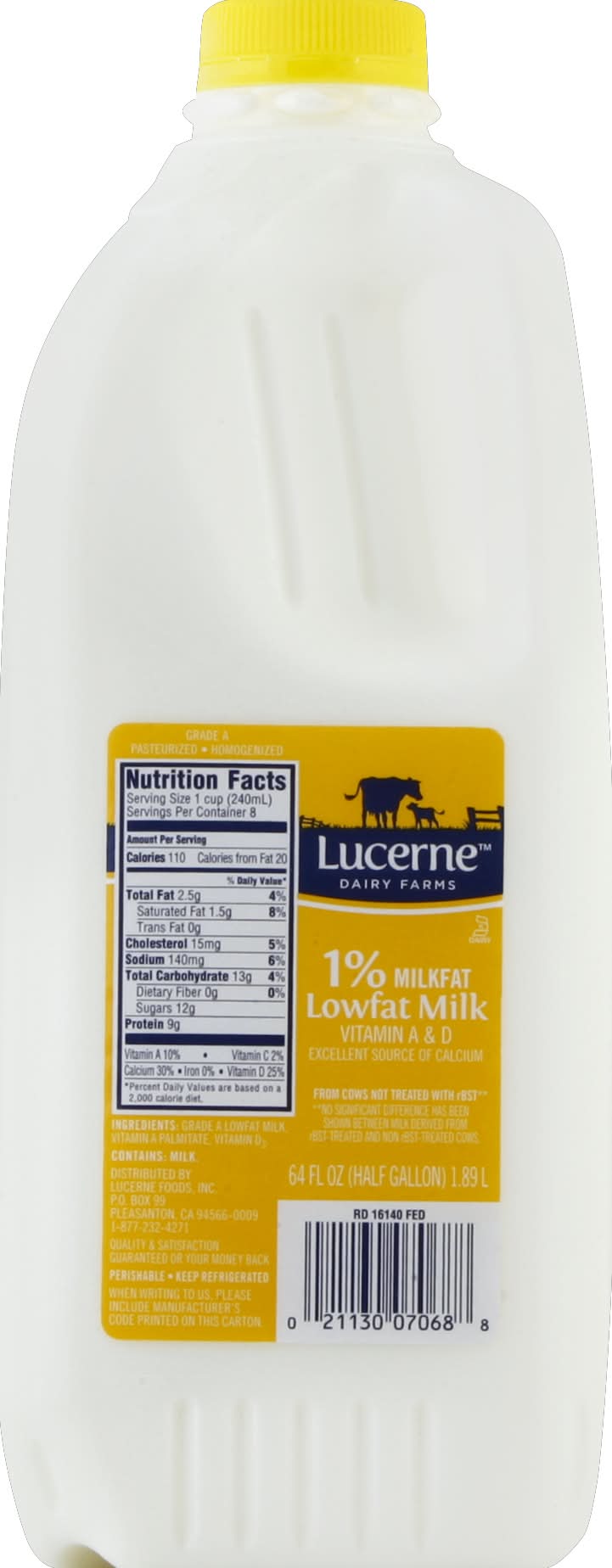 Lucerne 1% Lowfat Milk (64 fl oz)