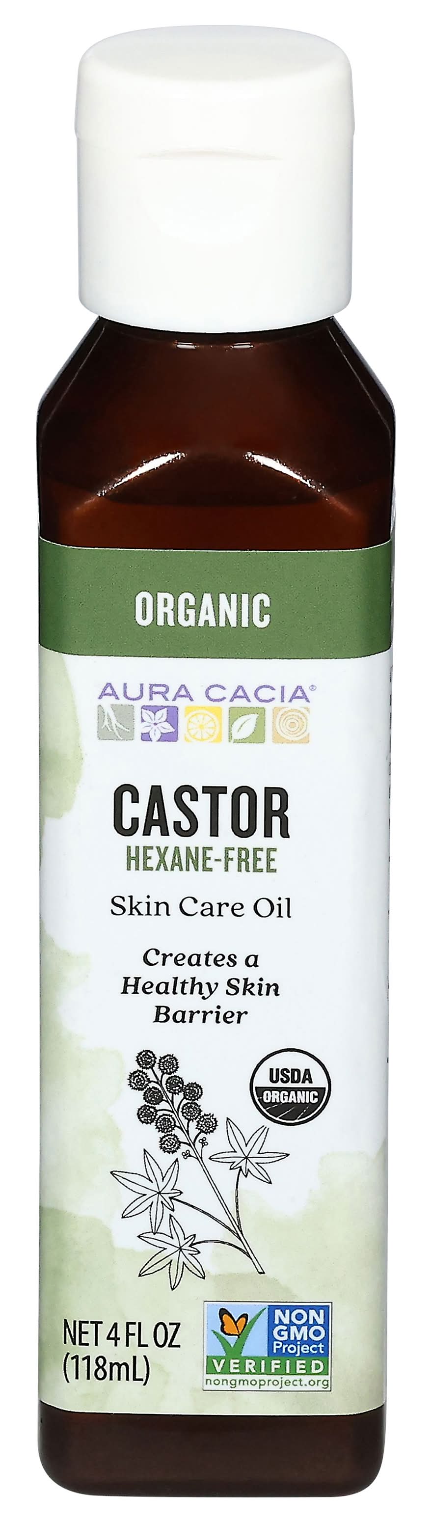Aura Cacia Organic Castor Oil (4 fl oz)