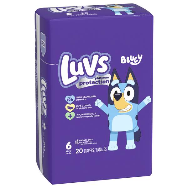 Luvs Diapers, Size 6, 35+ Lbs (16+ Kg)