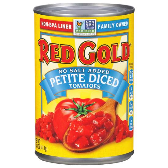 Red Gold Tomatoes Diced Petite No Salt Added (14.5 oz)