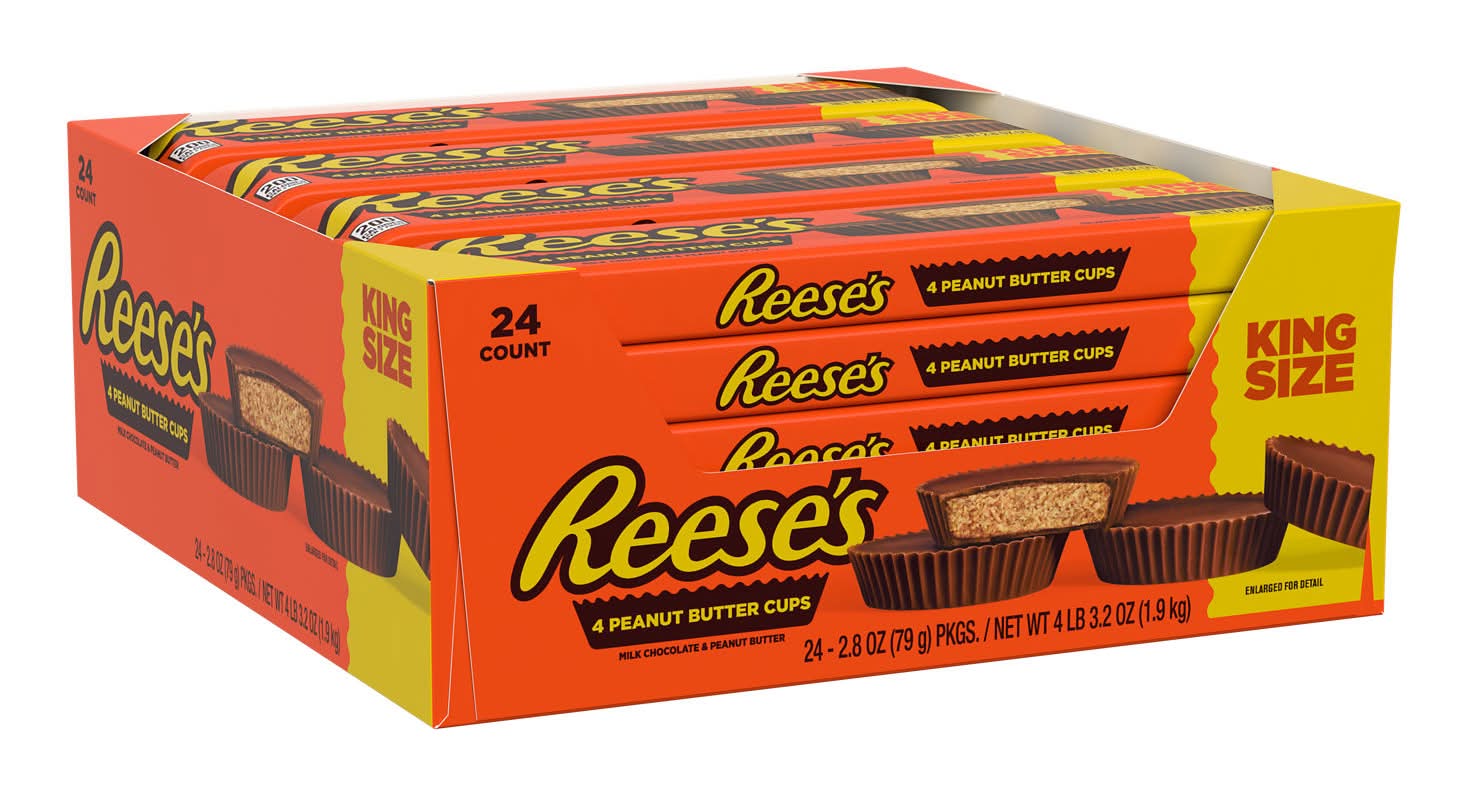 Reese's Milk Chocolate and Peanut Butter Cups (2.8 oz, 24 ct)