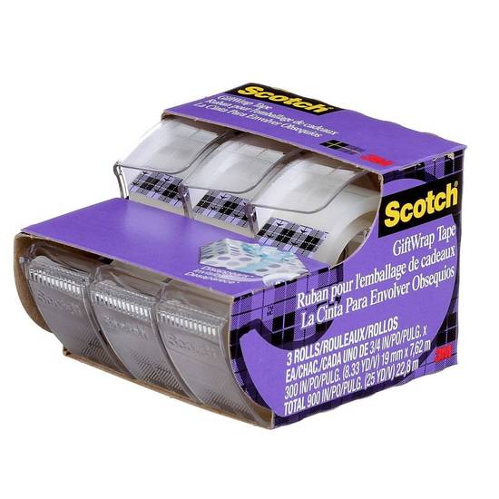 Post-It Scotch Gift Wrap Tape (3/pack)