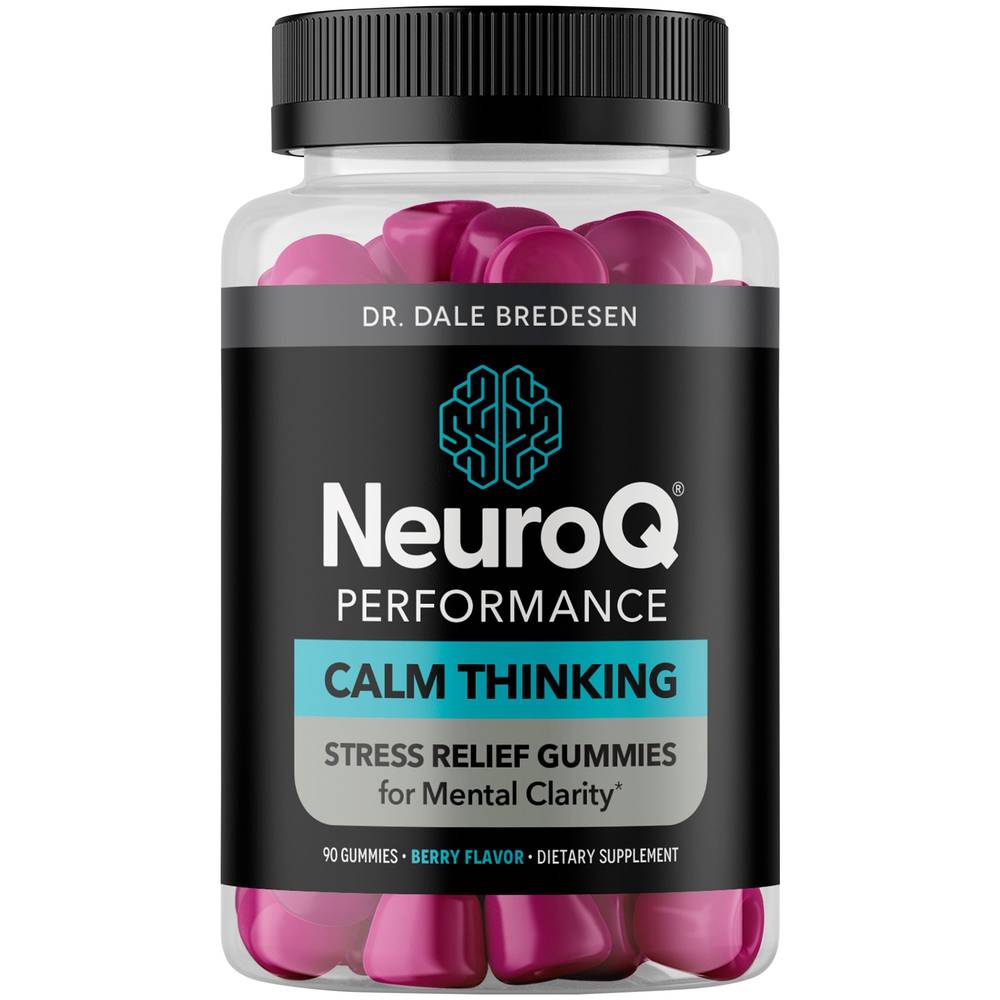 Neuroq Performance - Calm Thinking Stress Relief Gummies For Mental Clarity - Berry (90 Gummies)