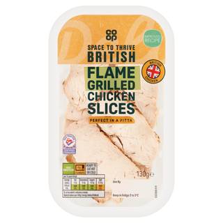 Co-op Flame Grilled Chicken Slices 130g