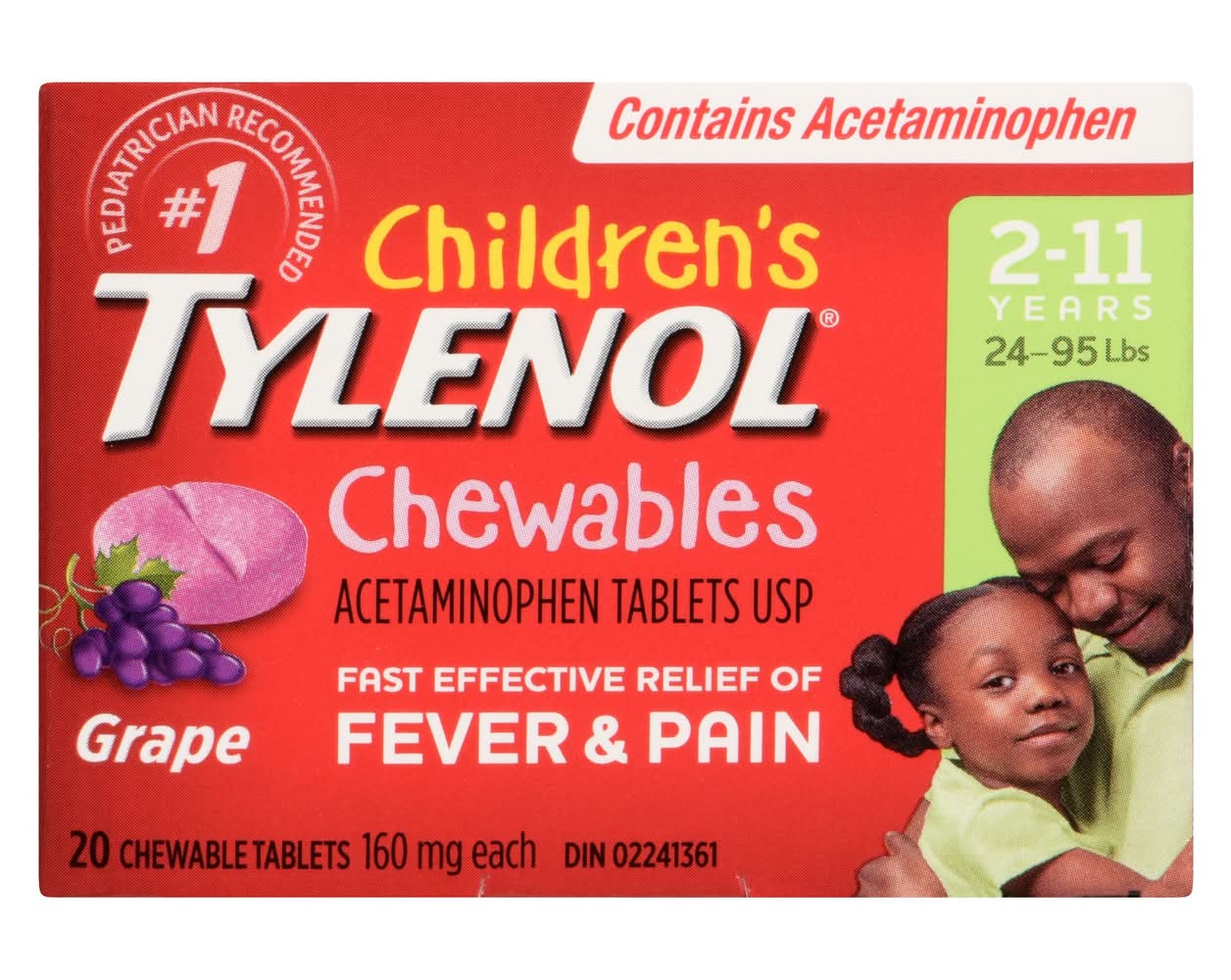 Tylenol children's chewables grape - children's chewables grape (20 ea)
