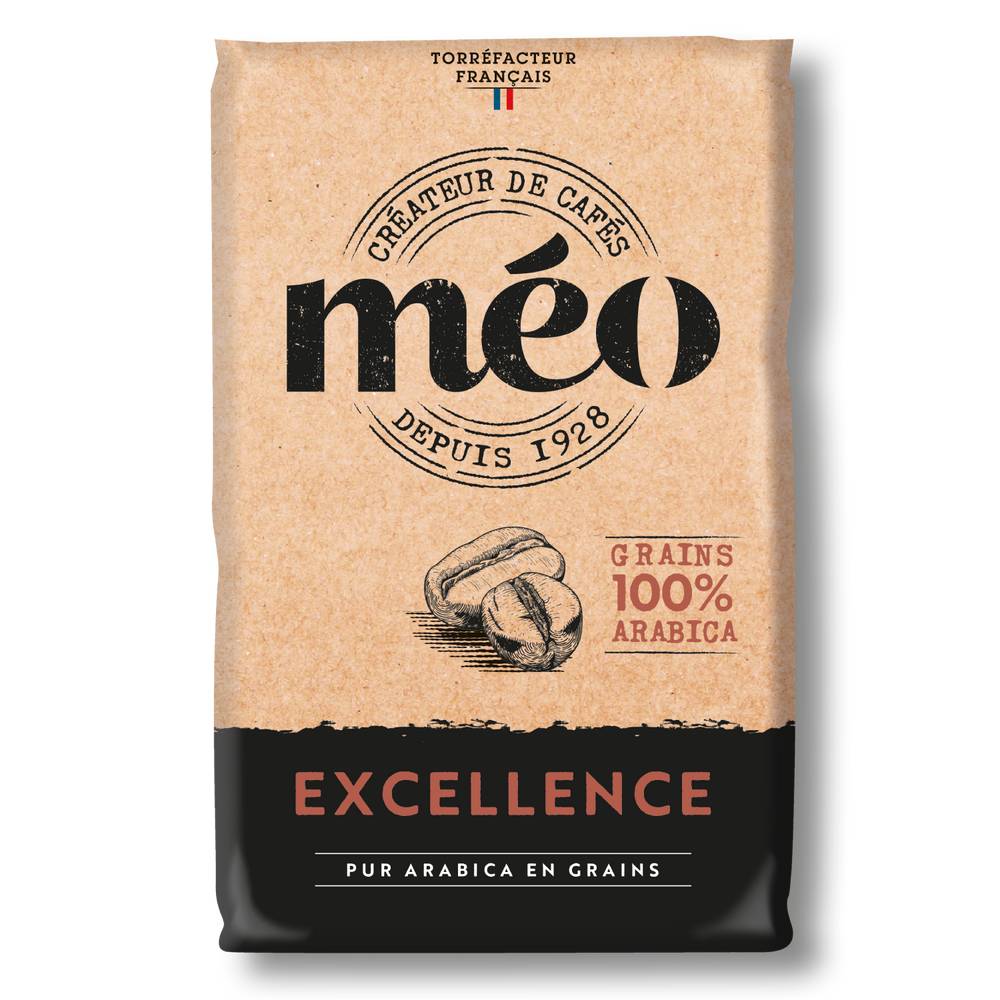 Méo - Café excellence pur arabica grains (1 kg)