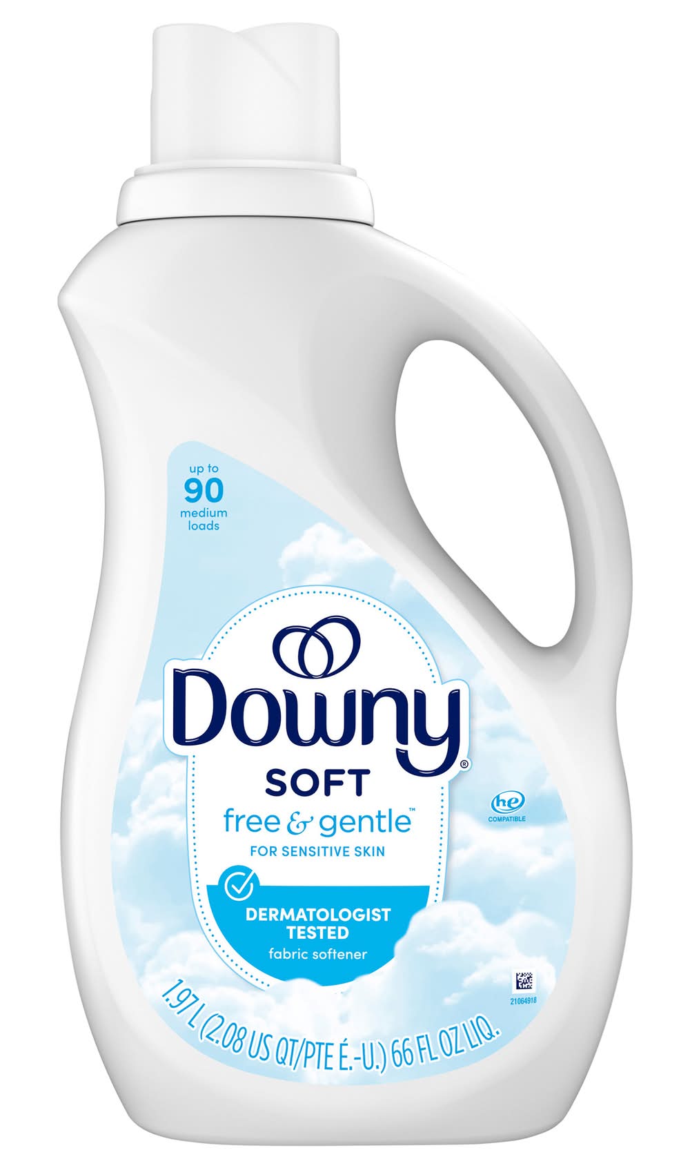 Downy Free & Gentle Fabric Conditioner Liquid (66 fl oz)
