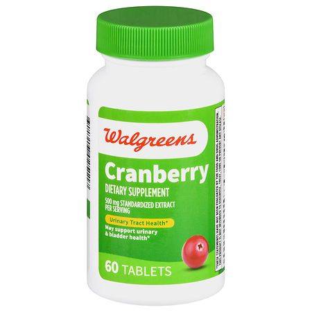 Walgreens Cranberry Standardized Extract, 500 mg (60 ct)