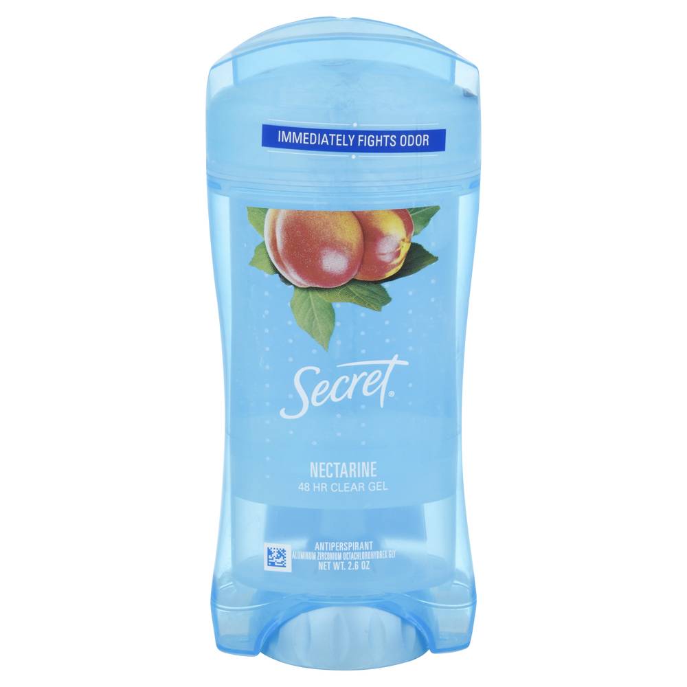 SECRET Nectarine 48hr Clear Gel Antiperspirant Deodorant (2.6 oz)