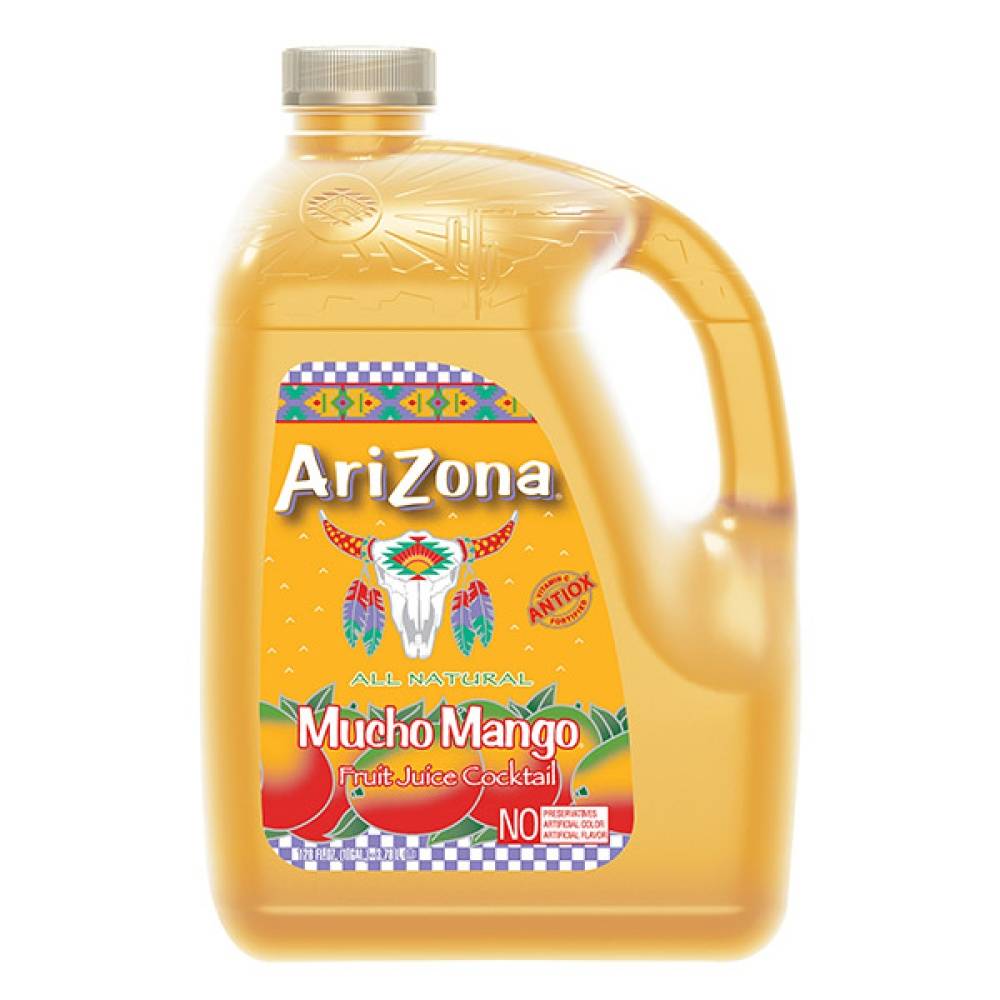 AriZona Fruit Juice Cocktail, Mucho Mango (128 fl oz)