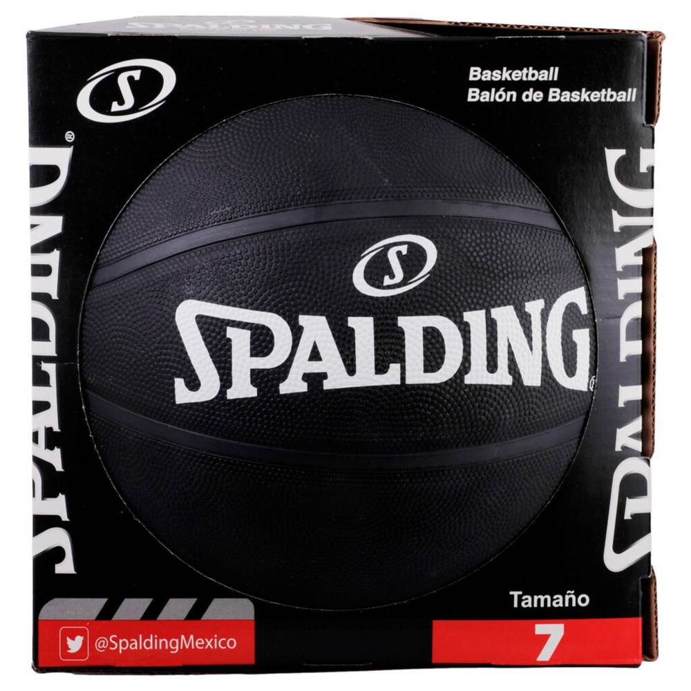 Spalding balón basquetball (#7/Negro)