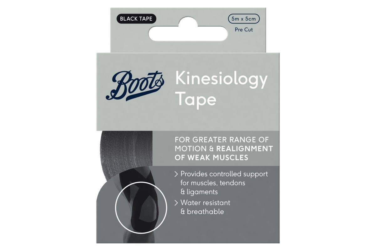 Boots Kinesiology Tape 5cm x 5m - Black