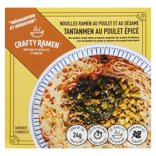 Crafty ramen tantanmen de poulet épicé - crafty ramen spicy chicken sesame (500 g)