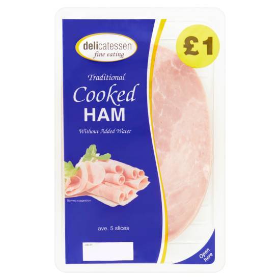 Delicatessen Fine Eating Traditional Cooked Ham (5 ct)