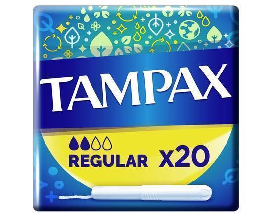 Tampax Regular Tampons Applicator Cardboard 20X